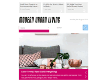 Tablet Screenshot of modernurbanliving.com